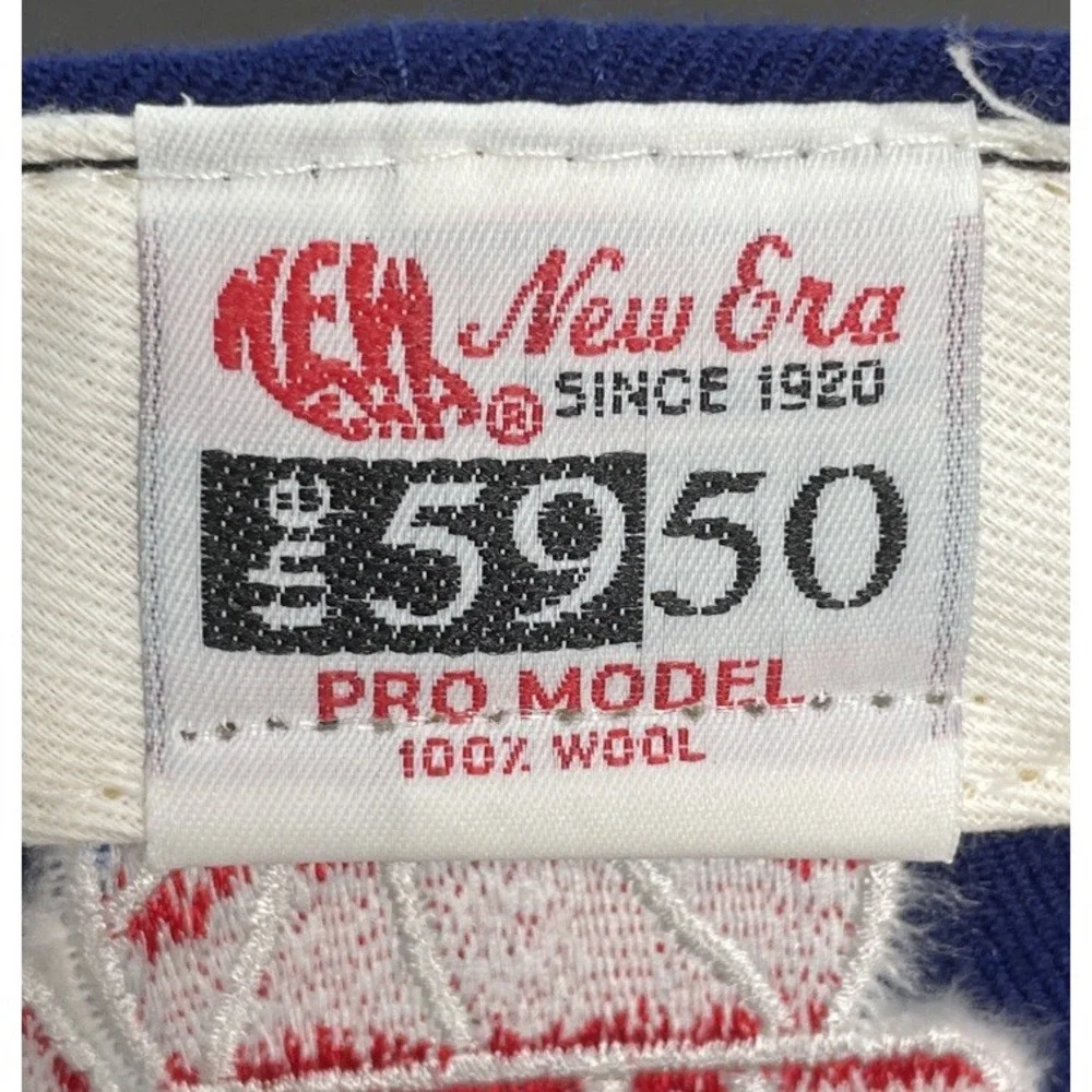 VTG New Era New Jersey Nets NBA 5950 Pro Model‎ SnapBack 100% Wool Hat USA Made